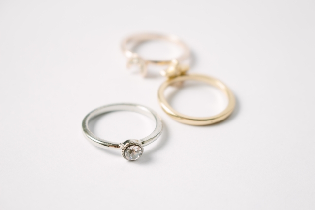 指輪に使用される素材1．シルバー・ゴールド・チタンの特徴